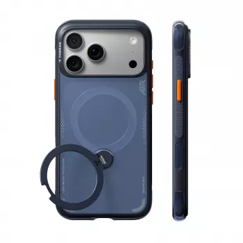 TORRAS Ostand Q3 Air – husă pentru iPhone 18 Pro / 17 Pro compatibilă cu MagSafe (deep blue)