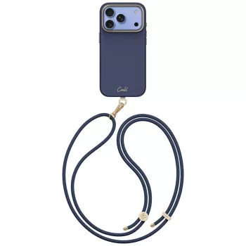 Husă UNIQ Coehl Mirelle pentru iPhone 18 Pro / 17 Pro cu încărcare magnetică, albastră