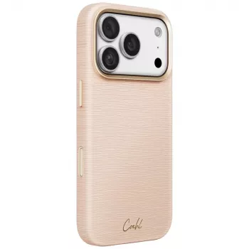 Husă UNIQ Coehl Mirelle pentru iPhone 18 Pro / 17 Pro cu încărcare magnetică, roz
