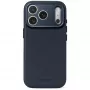 Decoded Leather Backcover - husă din piele pentru iPhone 18 Pro / 17 Pro compatibilă cu MagSafe (midnight)