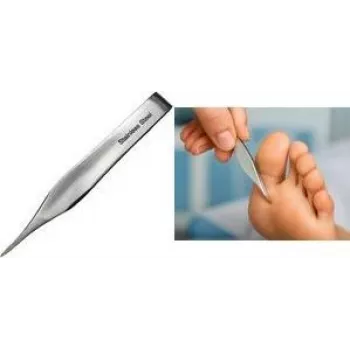 Pensetă pentru șchije FIRST AID ONLY, 144 mm, argintie, din oțel inoxidabil, pentru lucrări fine de prindere și susținere