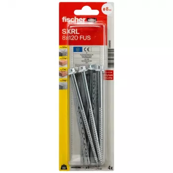 Diblu cu tijă lungă Fischer 544549 SXRL 8 x 120 FUS K NV, 120 mm