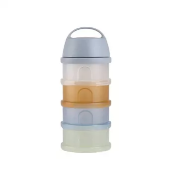 Recipient pentru lapte praf BEABA, 4 compartimente, „Translucent Pebble”