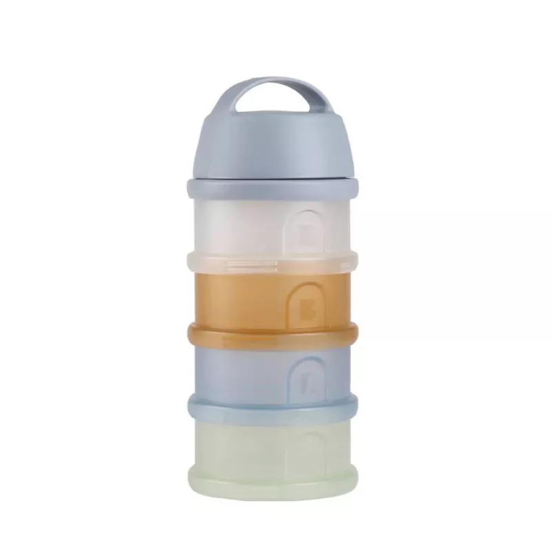 Recipient pentru lapte praf BEABA, 4 compartimente, „Translucent Pebble”