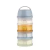 Recipient pentru lapte praf BEABA, 4 compartimente, „Translucent Pebble”