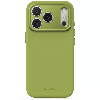 Husă spate din silicon AntiMicrobial Decoded pentru iPhone 18 Pro / 17 Pro, MagSafe, Moss Green