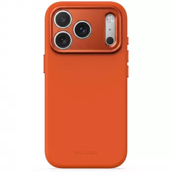 Husă spate din silicon AntiMicrobial Decoded pentru iPhone 18 Pro Max / 17 Pro Max, compatibilă cu MagSafe, teracotă