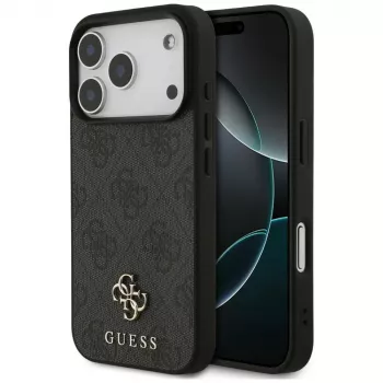 Husă MagSafe Guess 4G Small Classic Logo pentru iPhone 18 Pro / 17 Pro, neagră
