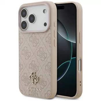 Husă MagSafe Guess 4G Small Classic Logo pentru iPhone 18 Pro / 17 Pro, roz