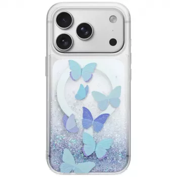 Husă UNIQ Coehl Aria pentru iPhone 18 Pro / 17 Pro, încărcare magnetică, albastră