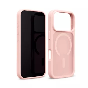 Husă Crong Matte Magnetic MagSafe pentru iPhone 18 Pro / 17 Pro, roz