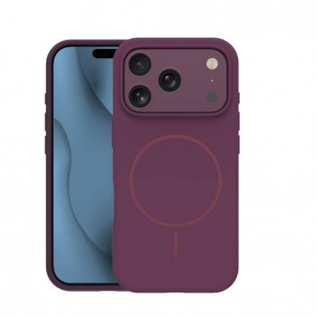 TFO Silicone Thin Mag Case for iPhone 17 Pro Max / iPhone 18 Pro Max 6.9 inch, Dark Cherry