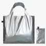 Geantă LOQI Metallic – argintie