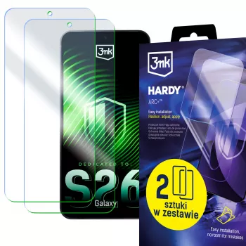 Folie de protecție ecran 3mk Hardy ARC+ cu 4 straturi pentru Samsung Galaxy S26