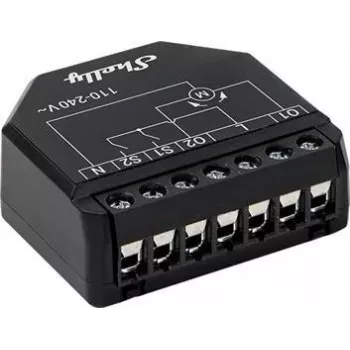 Controller Wi-Fi pentru rulouri și jaluzele Shelly Shutter, negru
