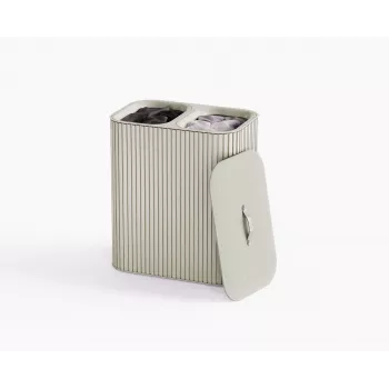 Sortator de rufe Joseph Joseph Tota Twin Luxe 90L, ecru