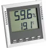 Termo-higrometru TFA Dostmann KLIMA GUARD, argintiu (30.5010.54.K)