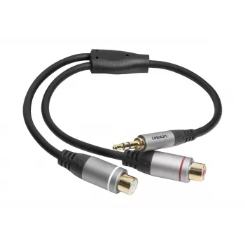 Adaptor audio celexon Professional jack stereo la 2x RCA tată/mamă