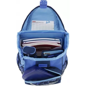 Ghiozdan școlar Herlitz UltraLight Plus, Blue Shark