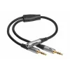 Adaptor audio celexon Professional 2x jack stereo, tată/mamă