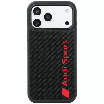 Husă MagSafe din fibră de carbon Audi R8 pentru iPhone 18 Pro Max / 17 Pro Max, neagră