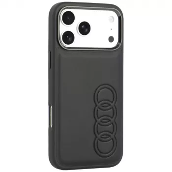 Husă Audi TT din piele sintetică MagSafe pentru iPhone 18 Pro Max / 17 Pro Max, neagră