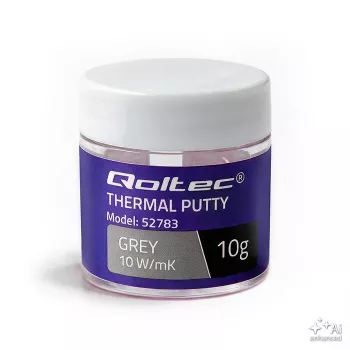 Pastă termoconductoare Qoltec | Thermal Putty 10 W/m-K | 10 g | gri