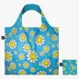 Geantă LOQI Smiley – Flowers Blue