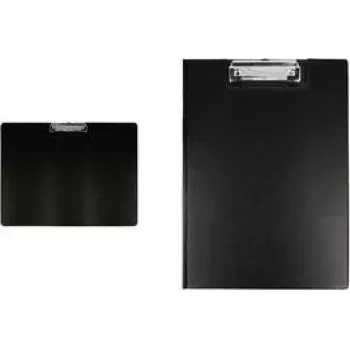 WESTCOTT Clipboard, DIN A3 Portrait, Black, Sturdy Cardboard with Plastic Coating