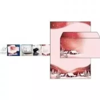 Hârtie cu motive de Crăciun Sigel Silent Night, A4, 90 g/m² (DP036)