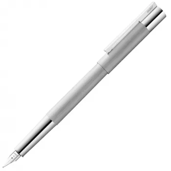 Stilou cu cartuș LAMY scala, argintiu periat, M (mediu)