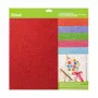 Set de carton cu sclipici Cricut Glitter Cardstock Sampler 30 x 30 cm, 10 coli, Brights (P)