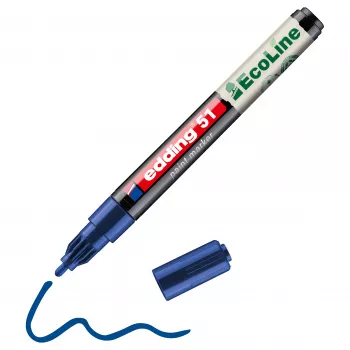 Marker pentru lac Edding 51 EcoLine 4-51-003, albastru, 1 mm, 2 mm