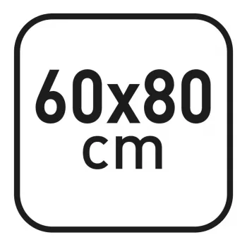 Tablie magnetică herlitz 60 x 80 cm, oțel lăcuit alb, ramă din lemn argintiu