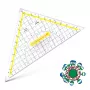 Echer de geometrie ARISTO cu mâner, 25,0 cm