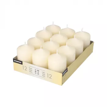 Papstar candles 6 cm, ivory