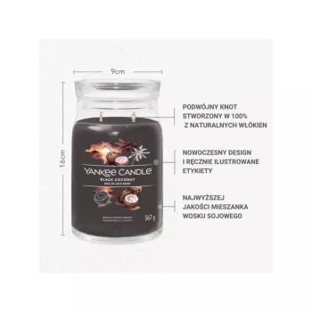 Yankee Candle Black Coconut Candle, Large