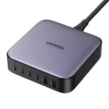 Încărcător Ugreen 200W GaN, 4x USB-C, 2x USB-A, negru