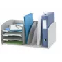 Sistem de arhivare Paperflow S, 4 compartimente, gri, polistiren, 2 separatoare reglabile