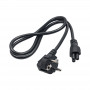 Cablu de alimentare notebook Akyga AK-NB-08A CEE 7/7 la IEC C5, CCA 3x0,5 mm², 1 m, negru