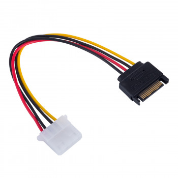 Cablu adaptor Akyga AK-CA-11 SATA alimentare (M) la Molex (F), 15 cm