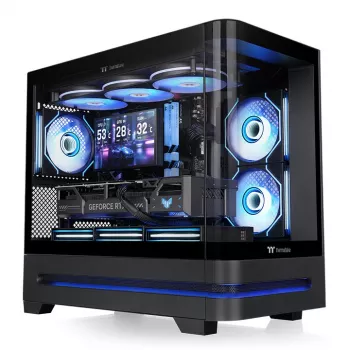 Carcasă PC Mini Tower Thermaltake Arcus 190 TG ARGB, neagră, sticlă călită