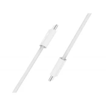 Cablu USB-C la USB-C 2.0 Equip 128840, 3 A, PD 60 W, 0,3 m, alb