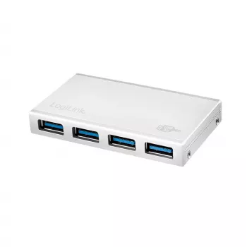 Hub USB 3.0 LogiLink UA0421, 4 porturi, cu sursă de alimentare