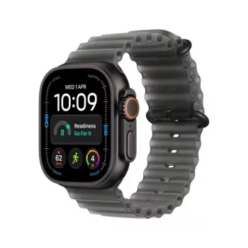 Smartwatch Apple Watch Ultra 4, GPS + Cellular, 49 mm, negru, Ocean Band negru translucid