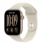 Smartwatch Apple Watch Series 12, GPS, 42 mm, carcasă aluminiu auriu deschis, Sport Band nisipiu, M/L