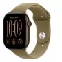 Smartwatch Apple Watch Series 12 GPS, 46 mm, carcasă aluminiu bronz închis, Sport Band oliv, M/L
