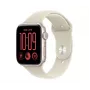 Smartwatch Apple Watch SE 3 GPS + Cellular, 44 mm, carcasă aluminiu Starlight, Sport Band nisipiu, S/M