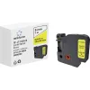 Bandă de etichetat Renkforce RF-LT-D40918, compatibilă cu DYMO D1 40918, 9 mm, negru pe galben, 7 m