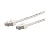 Cablu patch VoIP Metz Connect Ultraflex500 S/FTP Cat.6, alb, 1,0 m